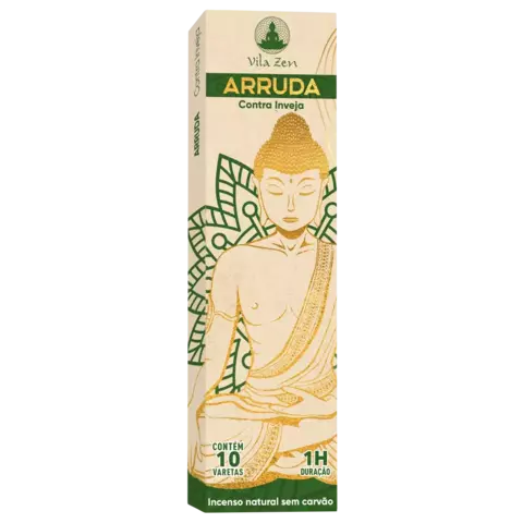 Incenso Natural Vila Zen - Arruda (Contra Inveja) - Sem carvão