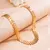 Colar Feminino com Corrente Curta Estilo Escama – Banhado a Ouro