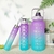 Kit 3 Garrafa Agua Squeeze Galão Com Adesivos Lembretes beber Água
