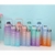 Kit 3 Garrafa Agua Squeeze Galão Com Adesivos Lembretes beber Água - comprar online