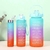 Kit 3 Garrafa Agua Squeeze Galão Com Adesivos Lembretes beber Água - Achados requintados