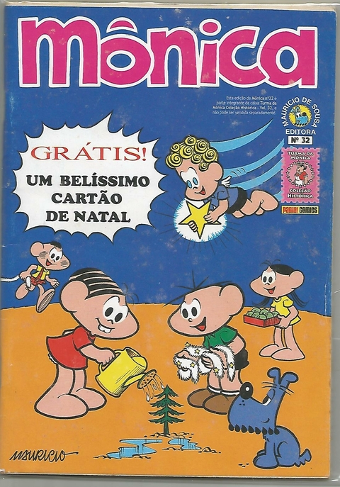 TURMA DA MÔNICA COLEÇÃO HISTÓRICA - MÔNICA N.º 32 - EDITORA PANINI / MAURICIO DE SOUSA