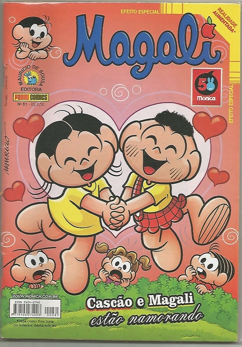 MAGALI - 1ª SÉRIE N.º 81 - EDITORA PANINI / MAURICIO DE SOUSA