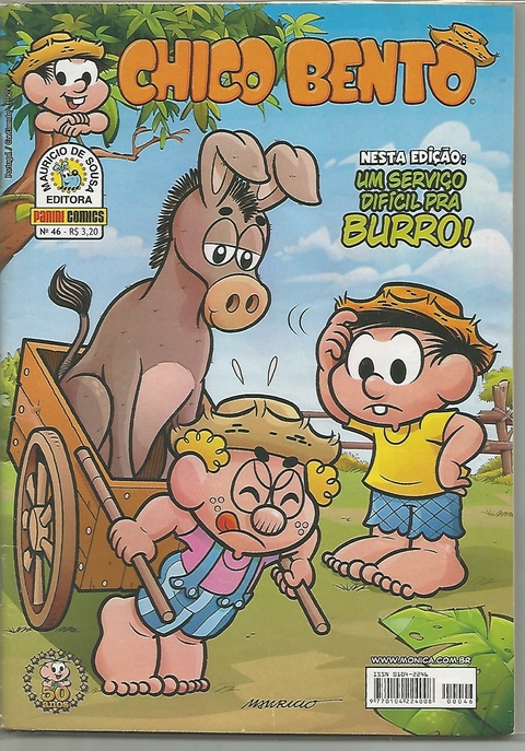 CHICO BENTO - 1ª SÉRIE N.º 46 - EDITORA PANINI / MAURICIO DE SOUSA