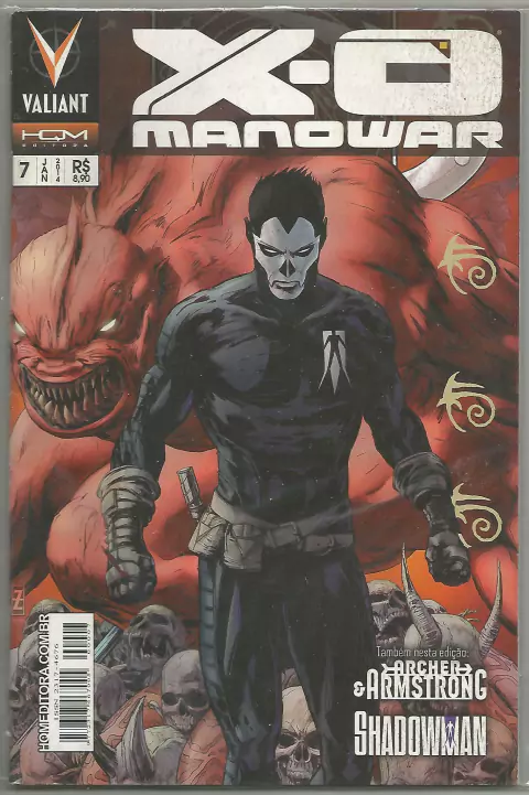 X-O MANOWAR N.º 7-2 - EDITORA HQ MANIACS / VALIANT COMICS