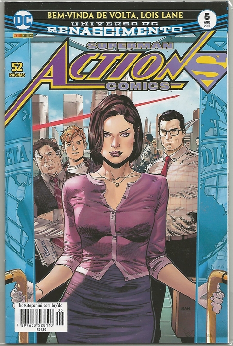ACTION COMICS N.º 5 - EDITORA PANINI / DC COMICS