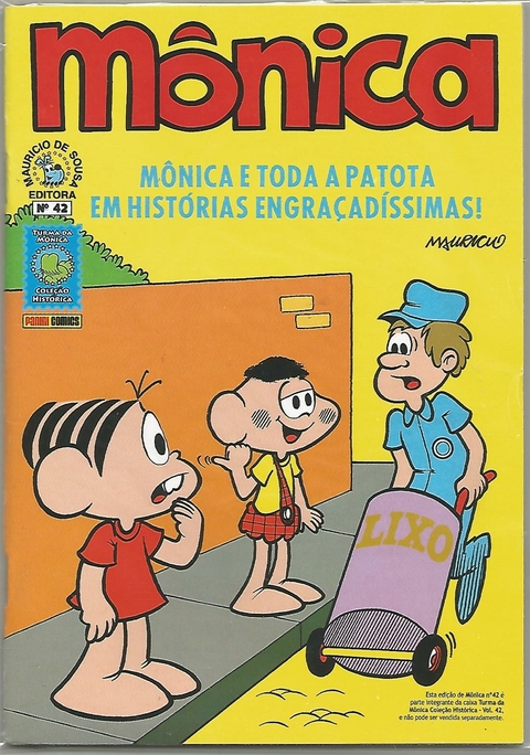 TURMA DA MÔNICA COLEÇÃO HISTÓRICA - MÔNICA N.º 42 - EDITORA PANINI / MAURICIO DE SOUSA