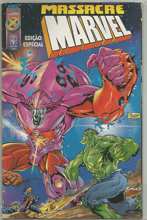 MASSACRE MARVEL N.º 1 - EDITORA ABRIL / MARVEL COMICS