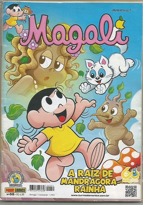 MAGALI - 2ª SÉRIE N.º 52 - EDITORA PANINI / MAURICIO DE SOUSA