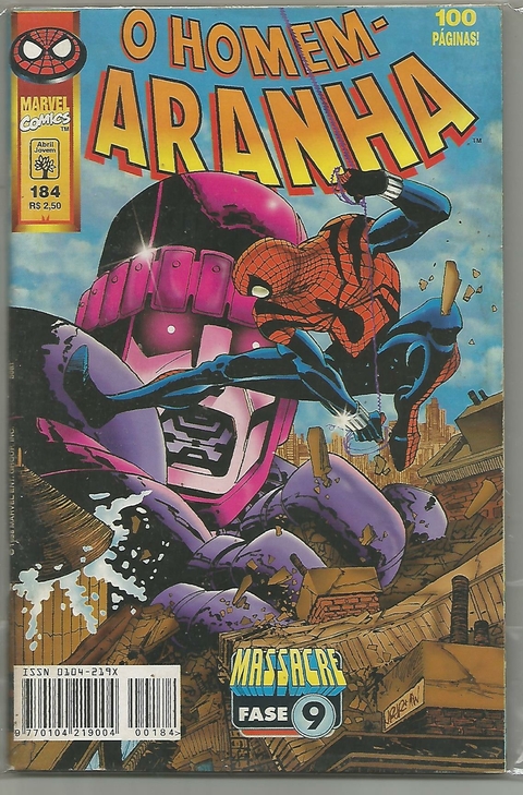 HOMEM-ARANHA - 1ª SÉRIE N.º 184 - EDITORA ABRIL / MARVEL COMICS