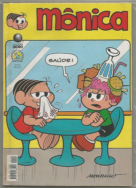 MÔNICA N.º 228 - EDITORA GLOBO / MAURICIO DE SOUSA