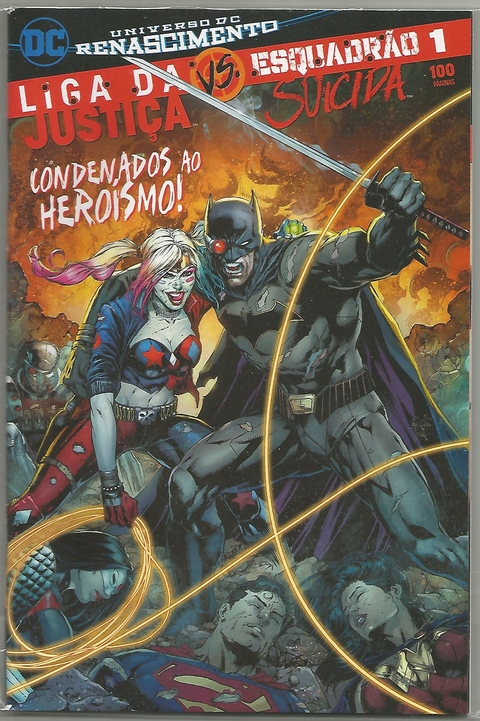 LIGA DA JUSTIÇA VS. ESQUADRÃO SUÍCIDA - MINISÉRIE N.º 1 - EDITORA PANINI / DC COMICS