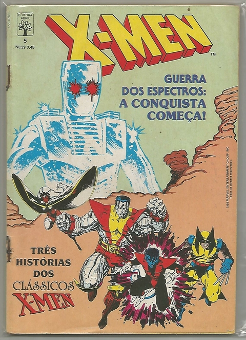 X-MEN - 1ª SÉRIE N.º 5 - EDITORA ABRIL / MARVEL COMICS