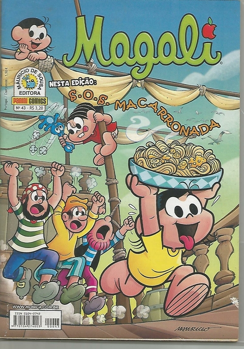 MAGALI - 1ª SÉRIE N.º 43 - EDITORA PANINI / MAURICIO DE SOUSA