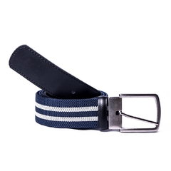 Cinto Casual Lona Elástico Detalhes Couro - comprar online