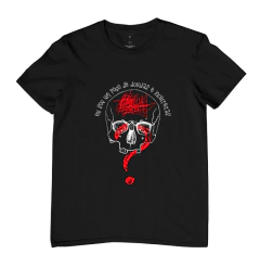 Camiseta Estampada Caveira Interrogação