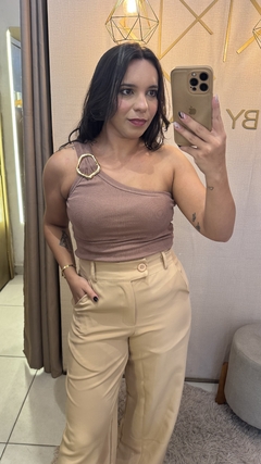 BLUSA OMBRO SÓ DETALHE ORGÂNICO