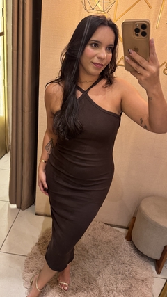 VESTIDO CANELADO - TAM UN