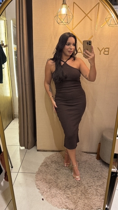 VESTIDO CANELADO - TAM UN - comprar online