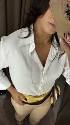 CAMISA BRANCA CREPE na internet