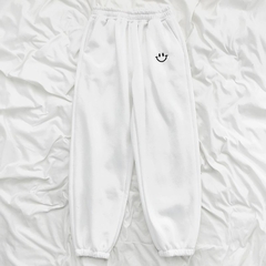 Moletom de perna larga cinza unisex, moletom personalizado, calça folgada casua - Kurama