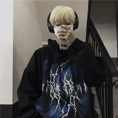 Inverno graffiti oversized moletom com capuz masculino/feminino engraçado gross - loja online