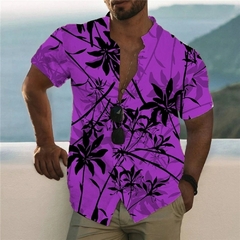 2023 Havaí Camisas e Coconut Tree Homens Grande Impressão 3D Praia Retro 5xl M