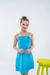 Vestido Infantil Feminino Annitta Azul - Elegância e Conforto para Meninas de 4 a 10 Anos - Flor de Isa Kids | Moda Infantil 