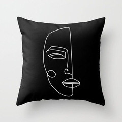 almohadon negro “face”