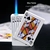Isqueiro de metal ás de espadas, cartas criativas, isqueiro reto bu - loja online