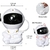 Astronauta Nebula Projetor Estrela luz Galaxy Wave Água LED Multicolor Projetor - ALACO