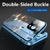 360 Proteção Total Para Iphone, Metal Magnético Snap Lock Case, Tampa de Vidro Dupla Face na internet