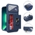 360 Proteção Total Para Iphone, Metal Magnético Snap Lock Case, Tampa de Vidro Dupla Face