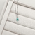 Colar zircônia redonda acqua com cravejado 7mm 40cm