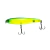 Isca artificial Jackall Bonnie 85 Green Gradient na cor verde e amarelo, com dois anzóis.
