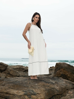 Vestido Linho com Vivo - comprar online