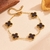 Pulseira Trevo Preto Banhada em Ouro - comprar online