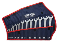 Set Llaves Combinadas Bremen Milimetricas 7176 7-19mm 13pzas
