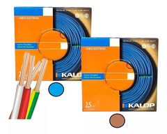 Cable Unipolar Kalop 2.5mm Normalizado Iram Categoria 5