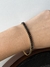 PULSEIRA FITA COM CRISTAIS RIVIEIRA PRETO