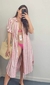 Chemise Listrada - Vermelho - loja online