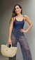 Calça Tule – Azul/Off - comprar online