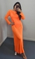 Vestido Longo Tule - Laranja - comprar online