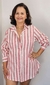 Camisa Listras -Vermelho