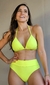 Conj. Biquíni Hot Pant e Cortininha fixa - Lima - comprar online