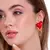 BRINCO PAIXÃO DOURADO - VERMELHO - comprar online