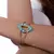 Pulseira Atração M - Ágata Azul Listrada na internet