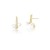 brinco com perolas shell dourado