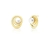 conjunto com perola shell redondo