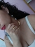 anel liso dourado